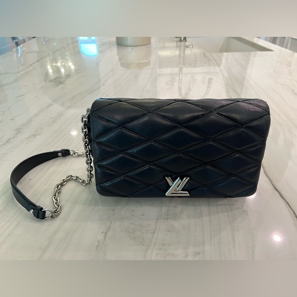 Louis Vuitton black lamb skin bag - Picture 6 of 10